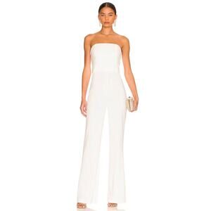 Alice + Olivia Lavera Jumpsuit in Off White